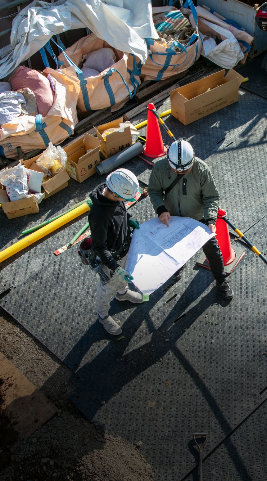 高い技術力と現場管理体制で選ばれています